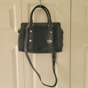 Like New Michael Kors Black Leather Satchel